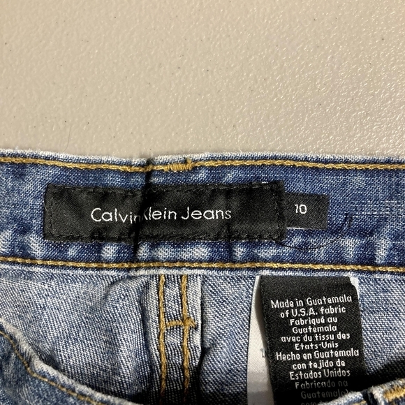 Calvin Klein Jeans Medium Wash Blue Denim Women's Size 10 Flare Leg Classic EUC - Picture 4 of 6